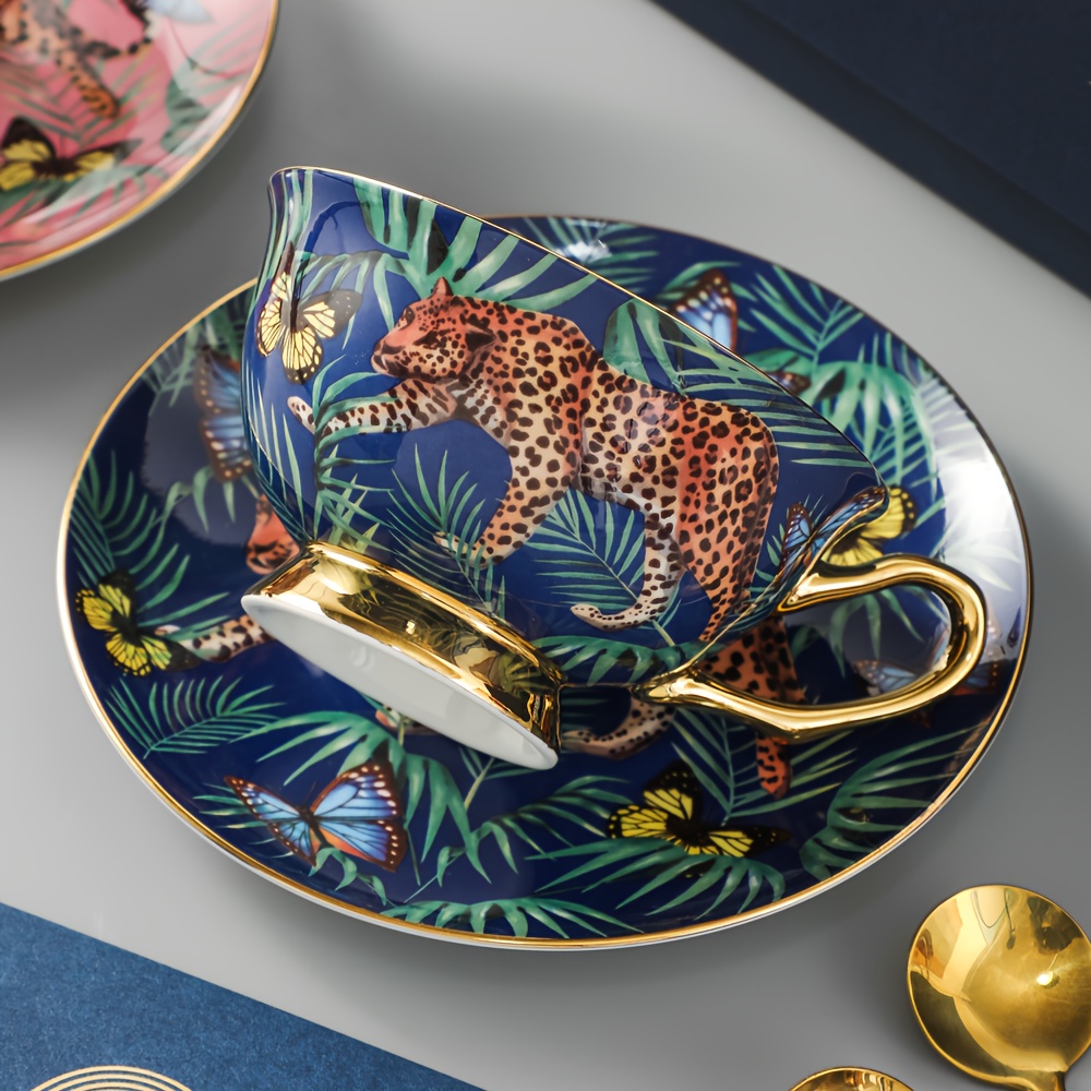 Grandiose 1 cup 1 dish 1 spoon, bone china coffee cup set