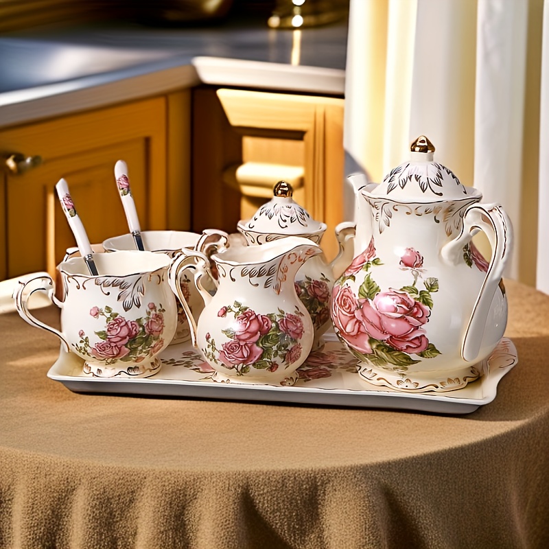 Vintage European Ceramic Tea and Coffee Service Set