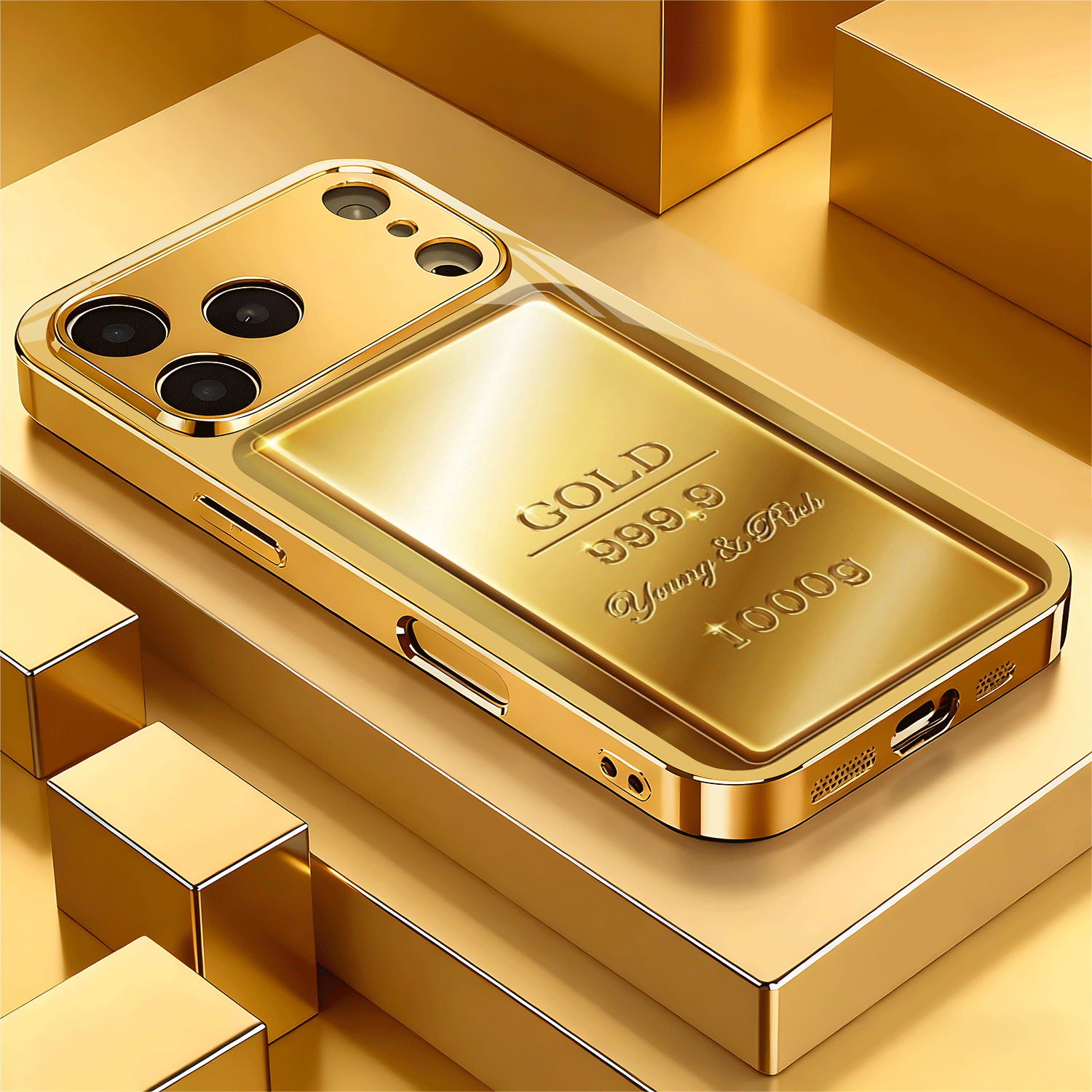 A One-Kilogram Pure Golden Bar As a Christmas Gift