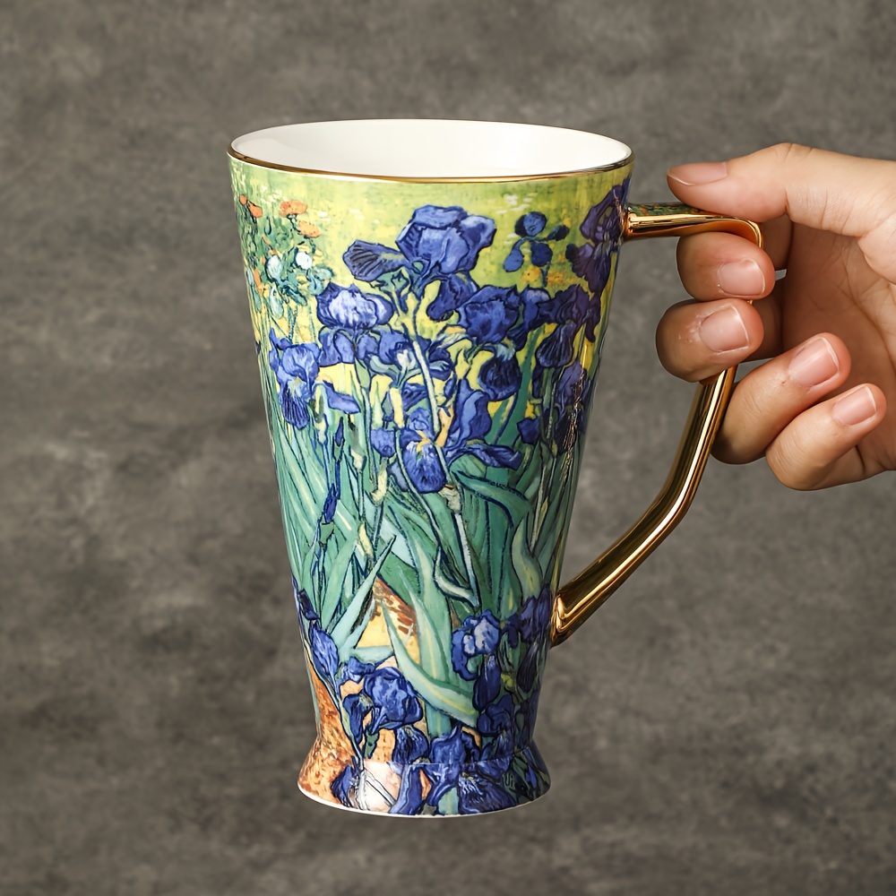 Lavish Bone China Mug | Oil Painting Floral Pattern
