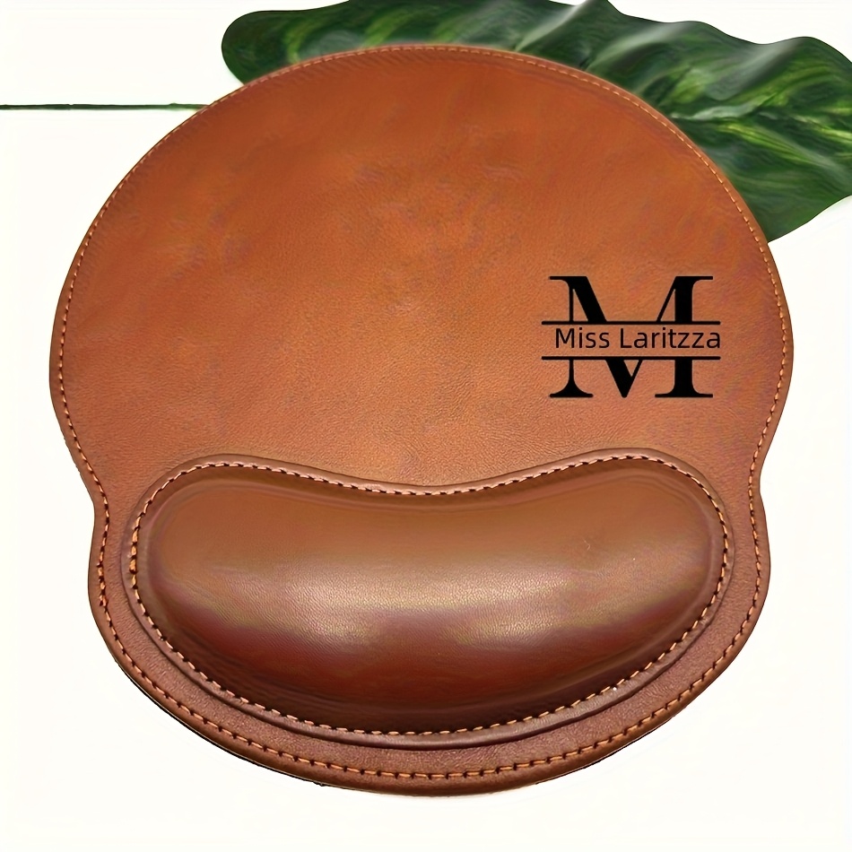 Personalized PU Leather with Name/Letter, Office & Gaming Mousepad