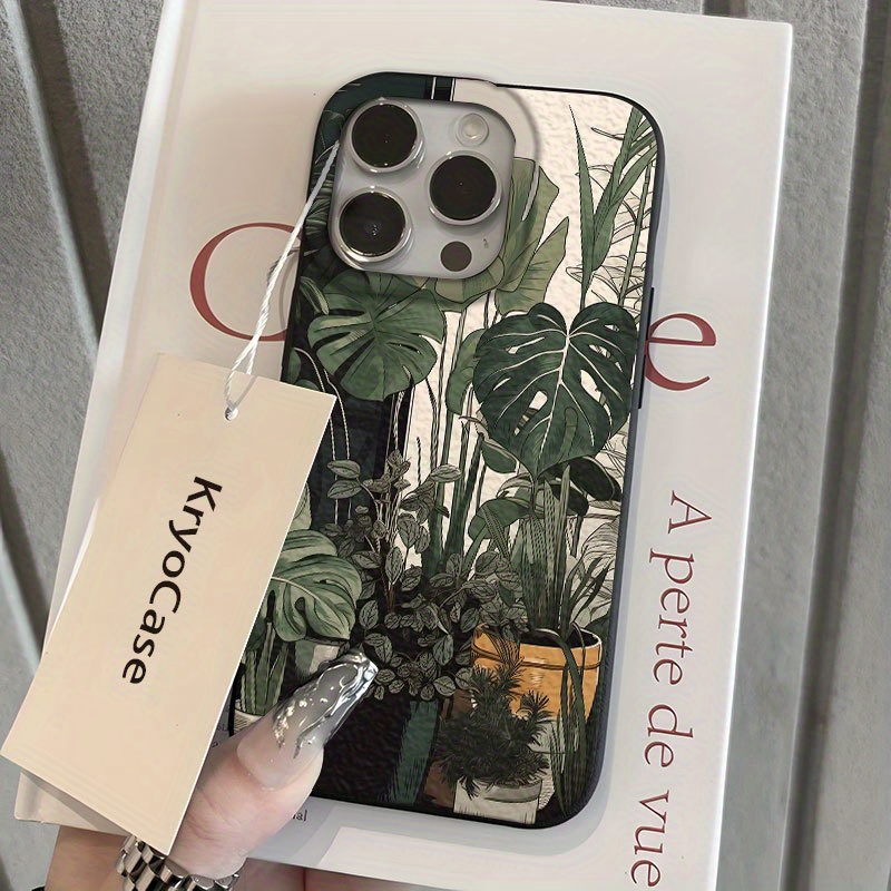 Modern Monstera Deliciosa Pattern Matte Soft Phone