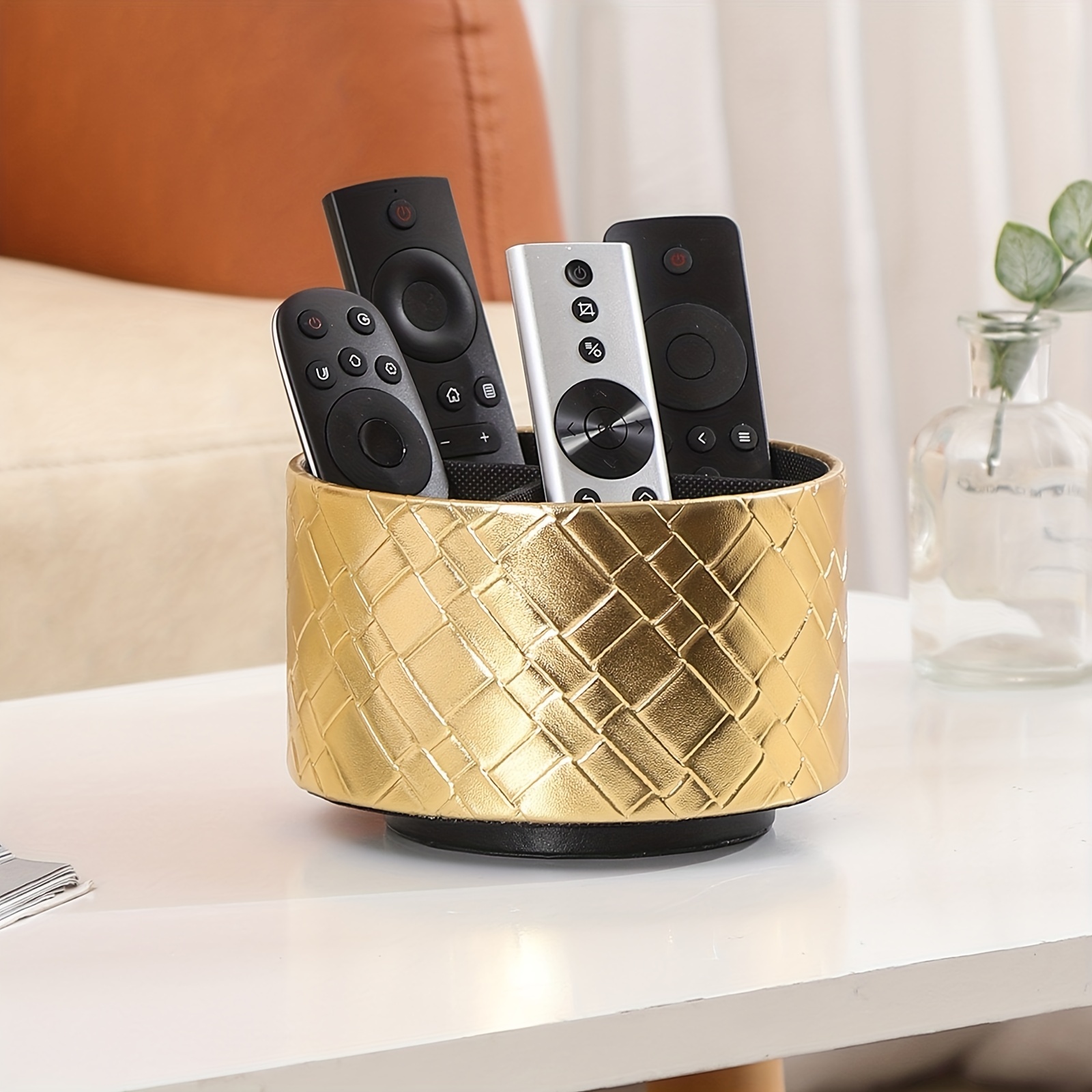 Multipurpose Modern Leather Rotating Holder