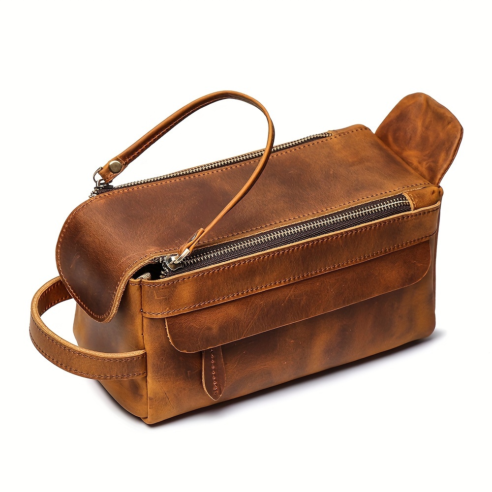 Multi-functional Genuine Leather Men Handbag