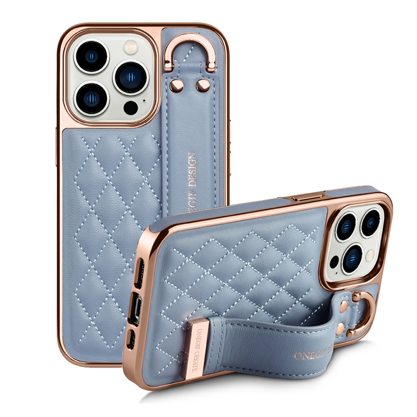 Microfiber Leather Designed Wrist Strap And a Stand