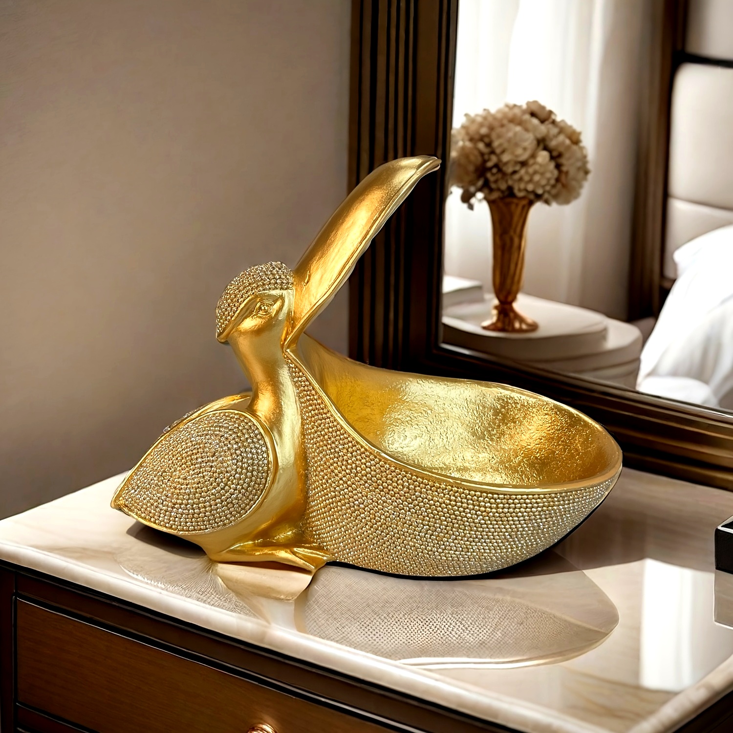 Pelican Figurine, Toucan Storage Box