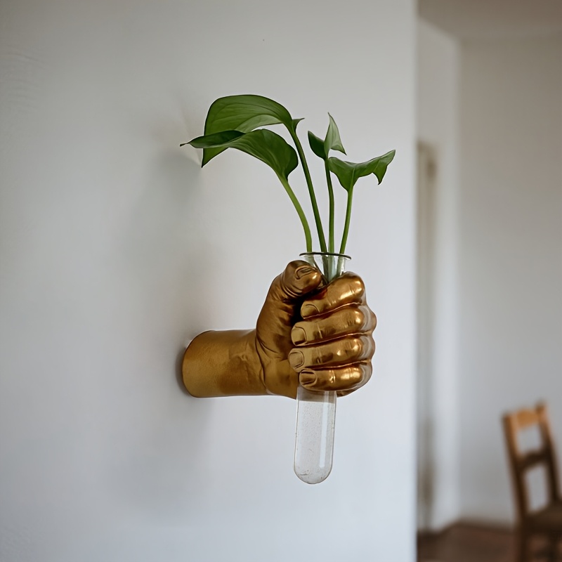 Contemporary Geometric Resin Wall Vase